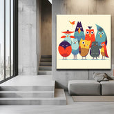 Painting by numbers bird portrait pictures